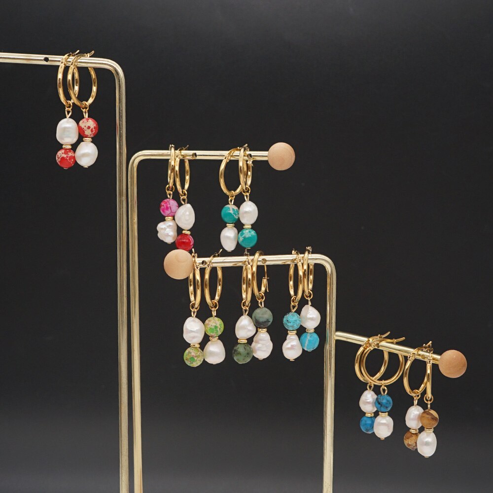 Asymmetric Pearl Earrings
