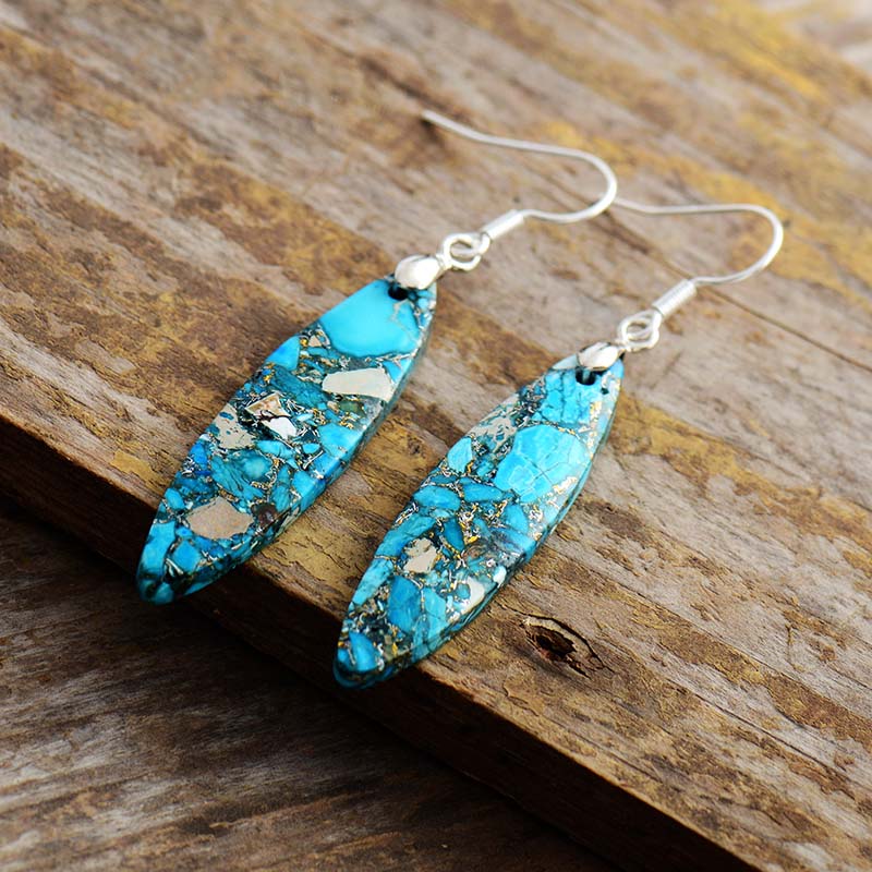 Gorgeous Ocean Jasper Earrings