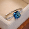 Stylish Topaz Silver Ring