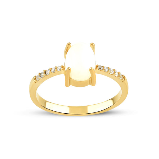 Innocente Twinkling Opal Gold Ring