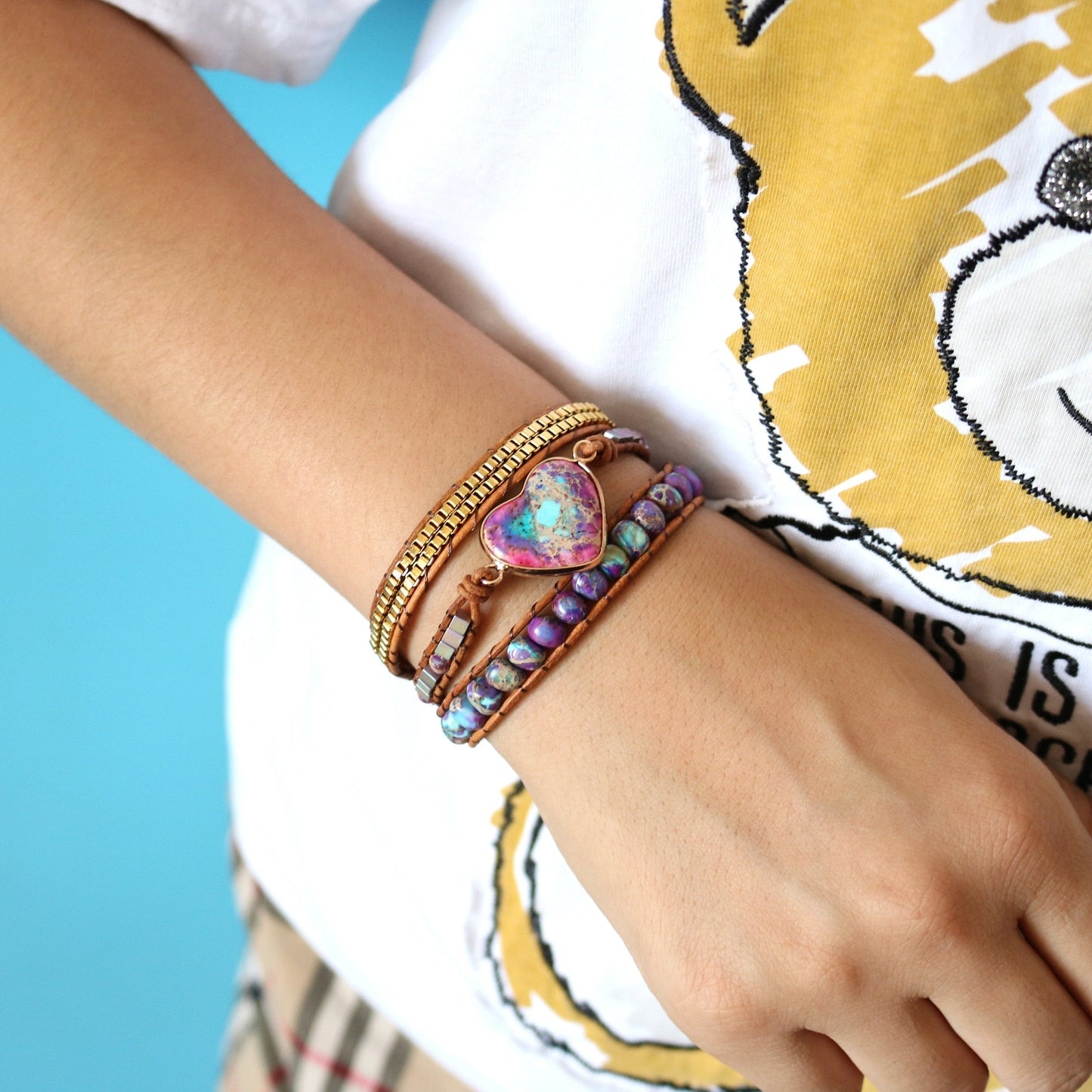 Spiritual Sparkling Wrap Bracelet