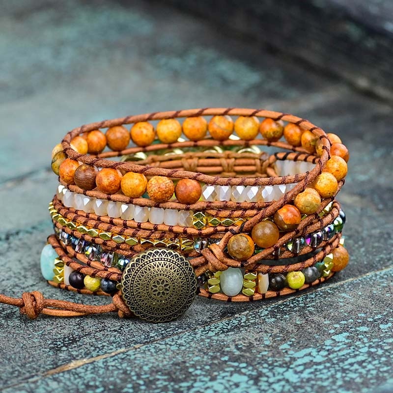Love Leather Wrap Bracelet