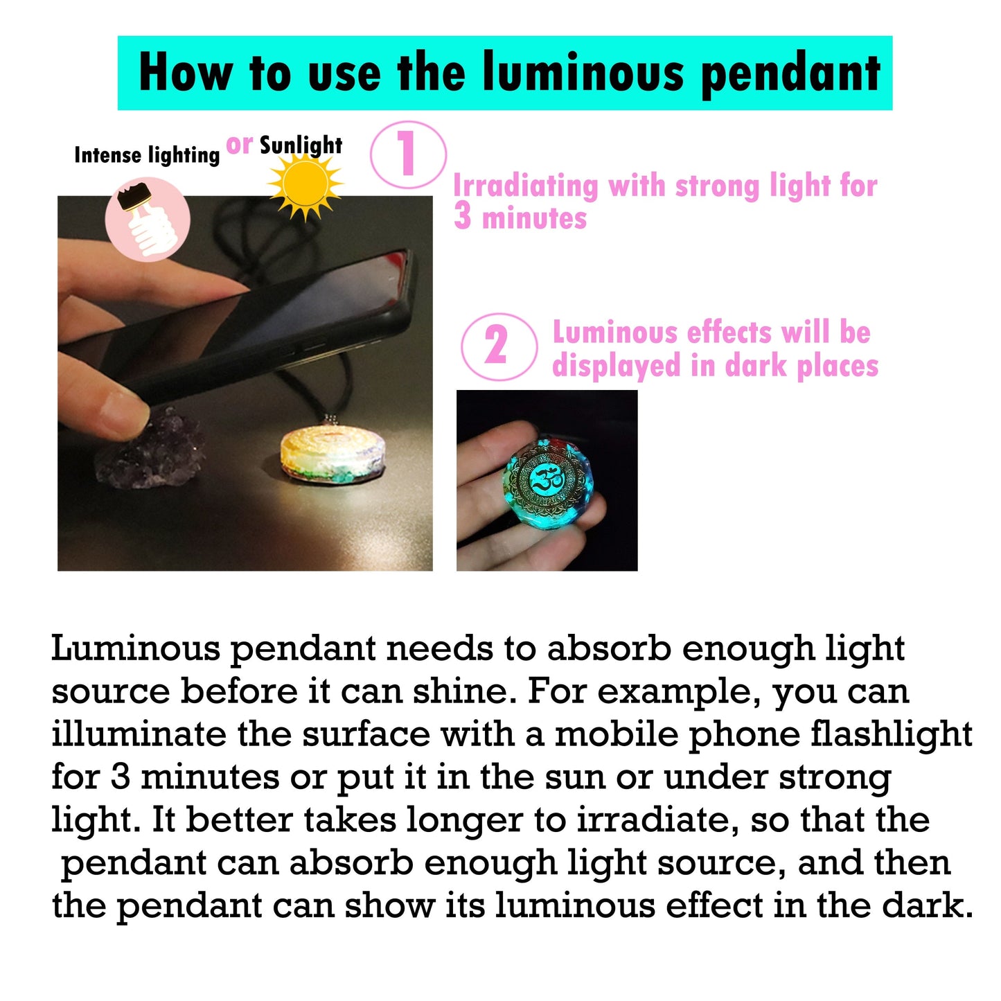 Luminous Ganesha Obsidian Necklace