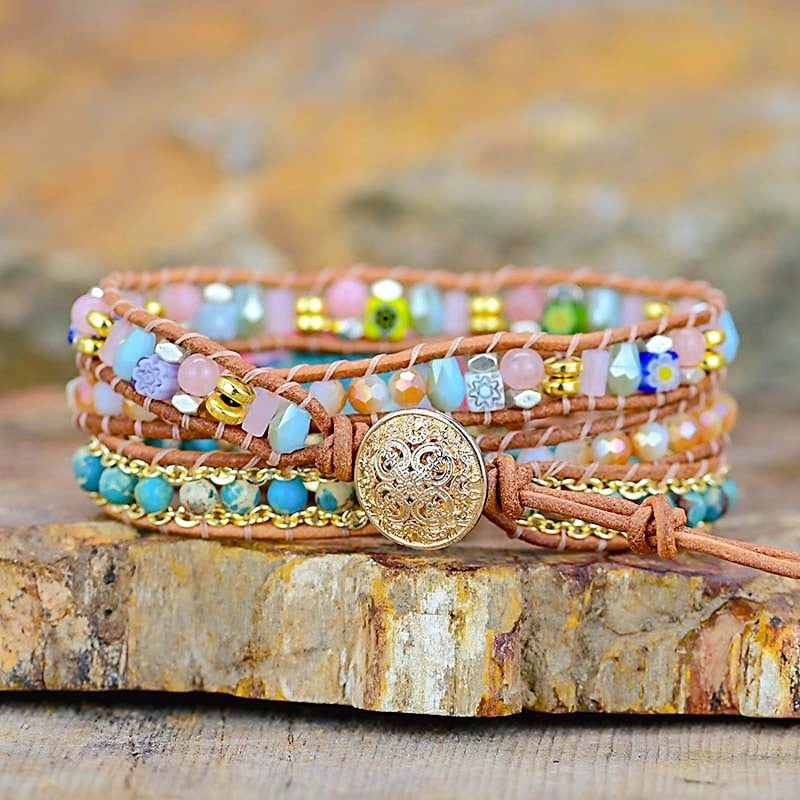 Positive Vibes Wrap Bracelet