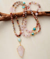 Spiritual Pink Passion Rose Quartz Necklace