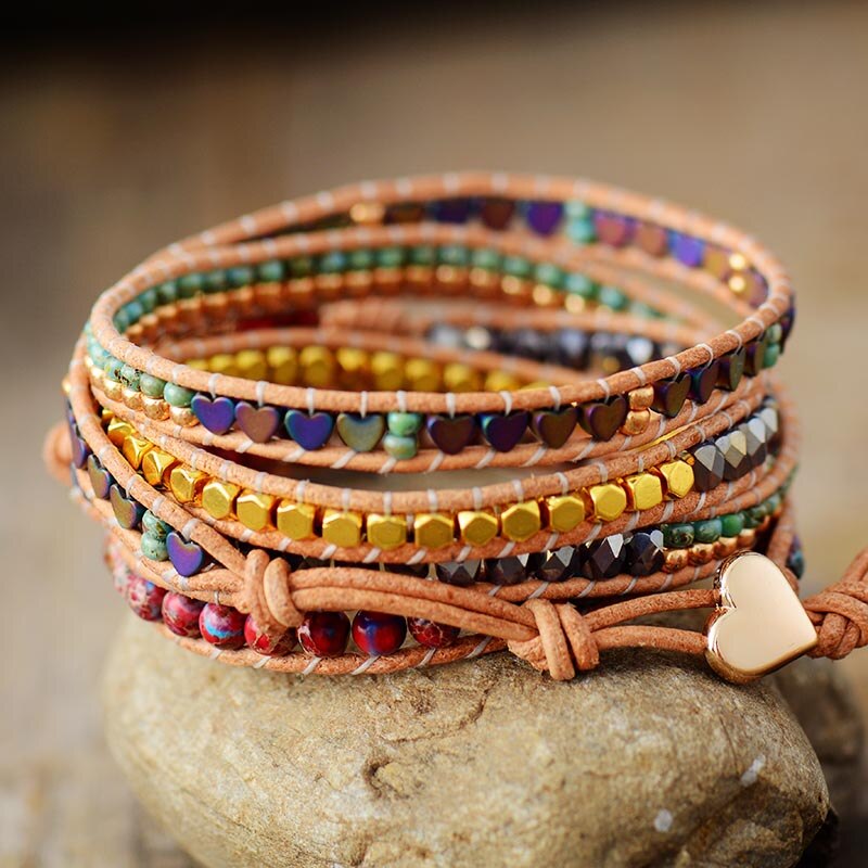 Premium Heart Shape Wrap Bracelet
