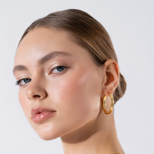 Minimalist Stud 24K Gold Vermeil Earrings