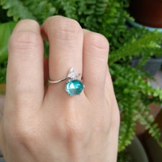 Pretty Mermaid Sterling Silver Ring