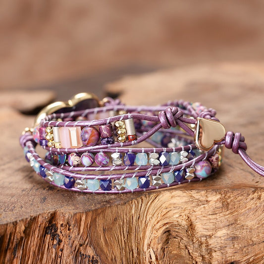 Lovely Amethyst Wrap Bracelet