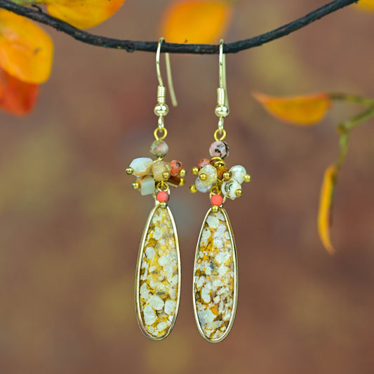 Spiritual Ocean Agate Earrings