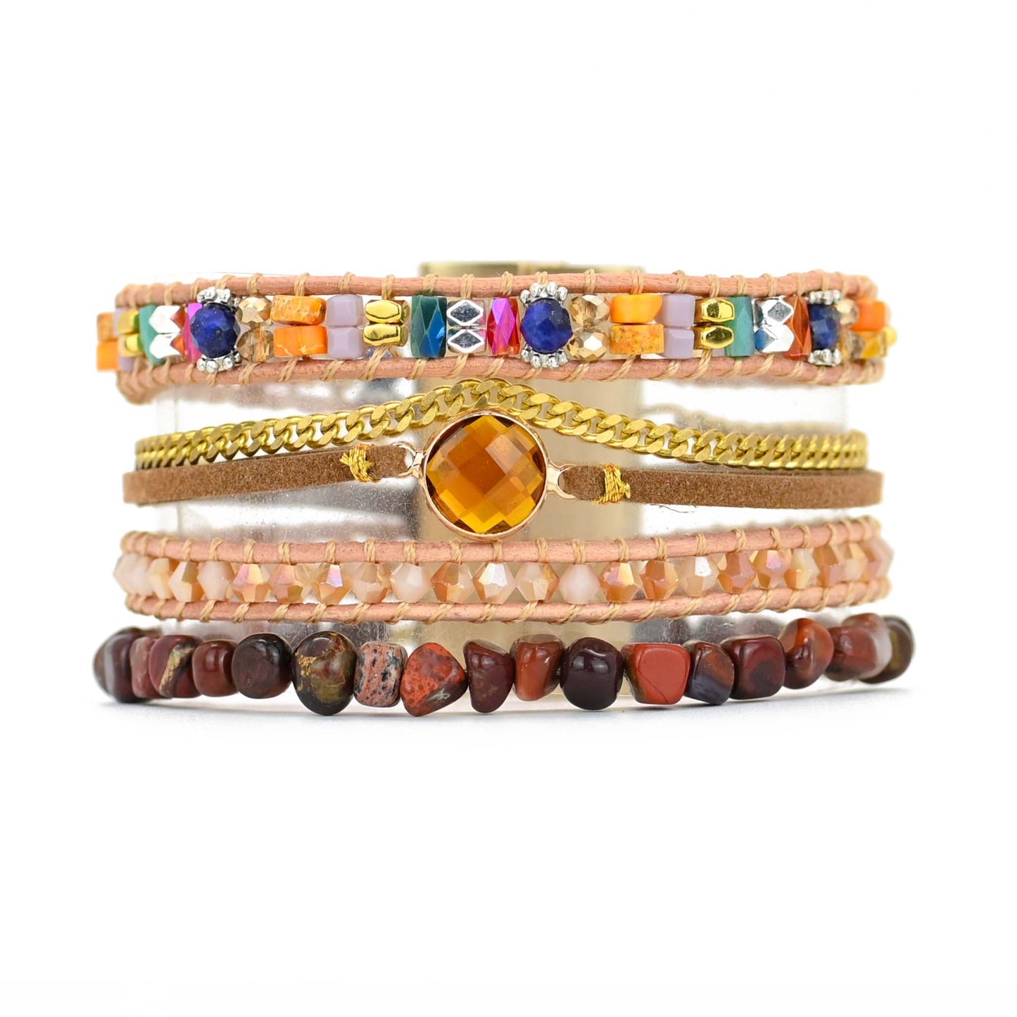 Sunrise Bohemian Cyristal Lapis Armband