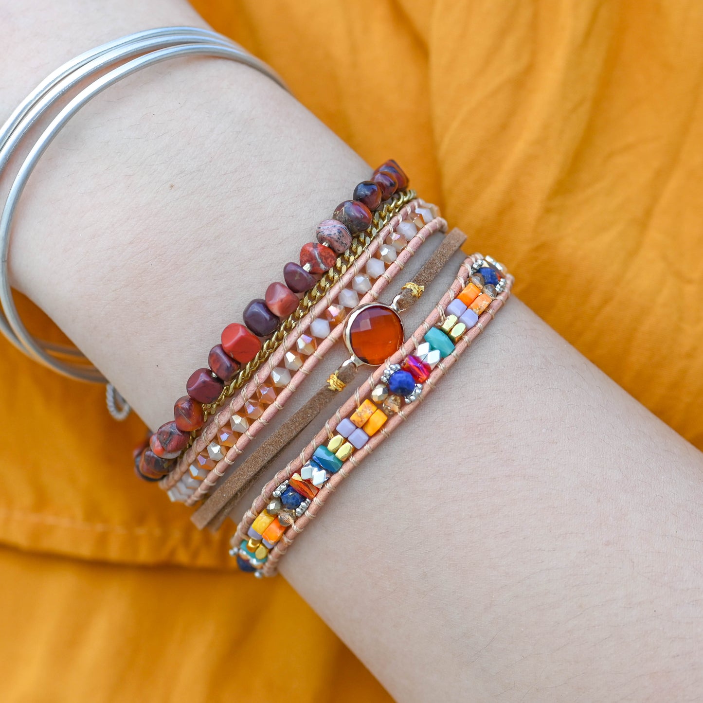 Sunrise Bohemian Cyristal Lapis Armband