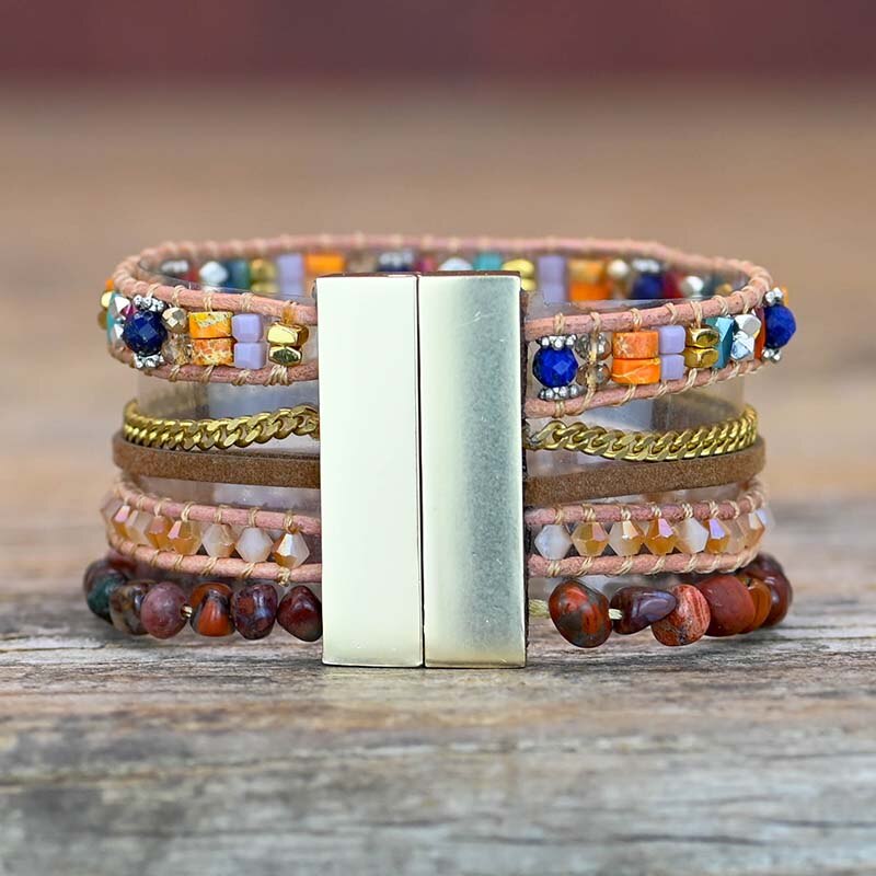 Sunrise Bohemian Cyristal Lapis Armband