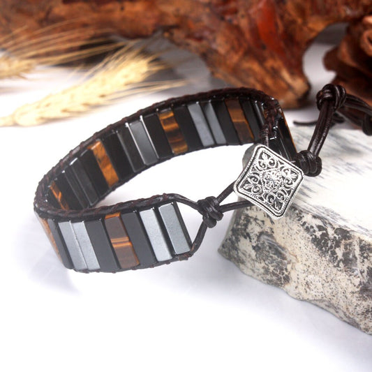 Protective Tiger Eye & Onyx Bracelet
