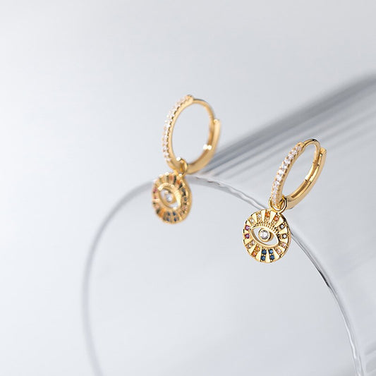 Evil Eye Hoop Earrings