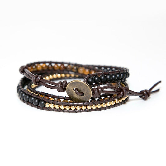 Powerful Tiger’s Eye Beaded Bracelet