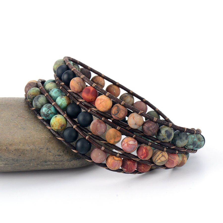 Gorgeous "Love" Leather Wrap Bracelet