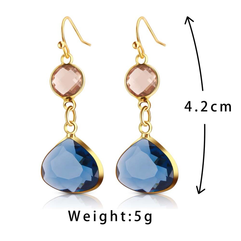 Spiritual Topaz Drop Earrings