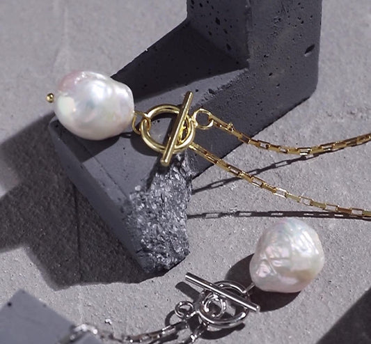 Riley Pearl 925 Sterling Silver Necklace