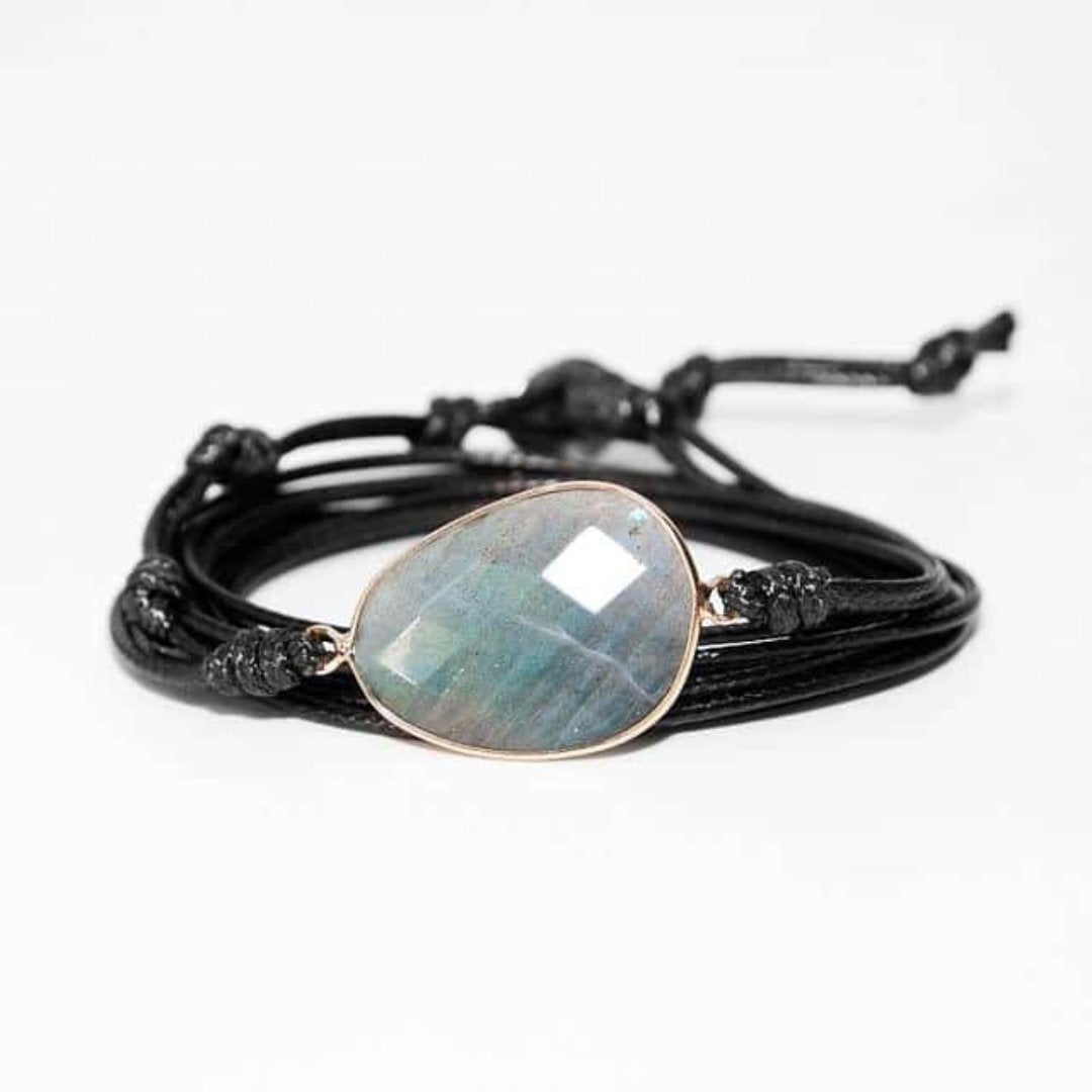Boho Labradorit Armband