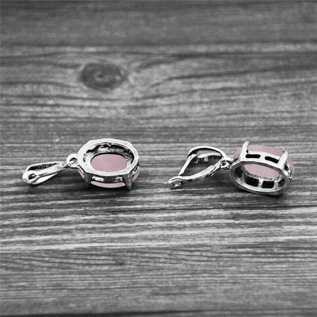 Spiritual Crystal Silver Plated Earrings