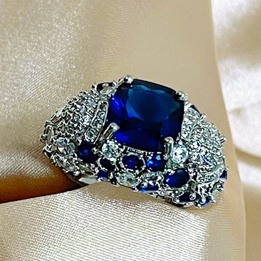 Royal Sapphire 925 Silver Ring