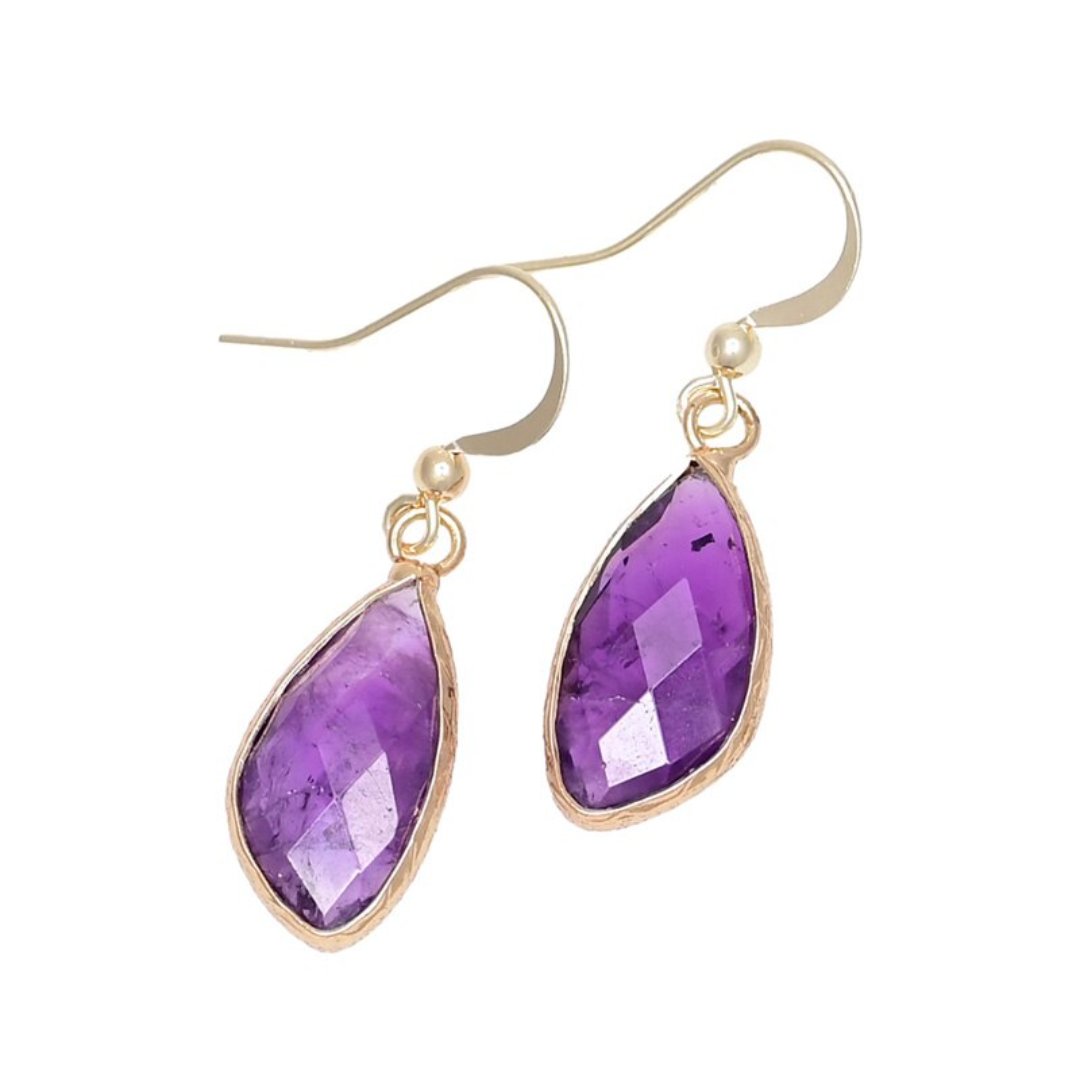 Amethyst Ohrringe im böhmischen Stil