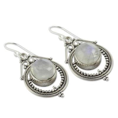 Magical Eyes Moonstone Earrings