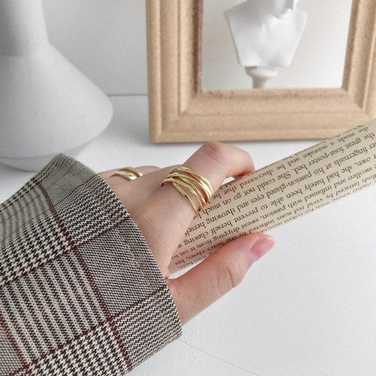 Verstellbarer Ring Celeste aus 925er Sterlingsilber