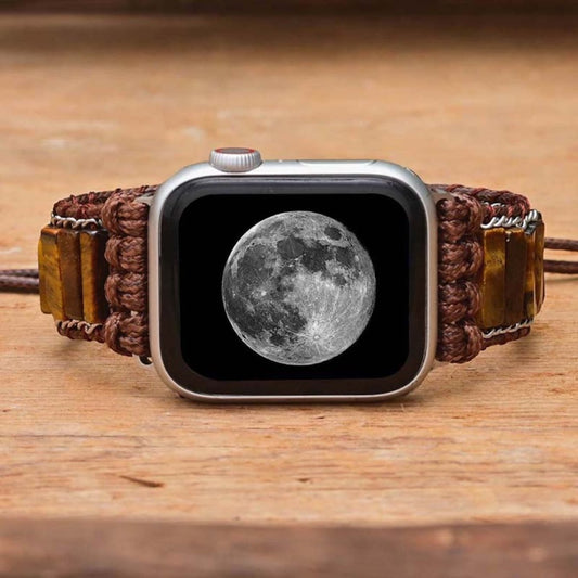 Bohemian Tiger Eye Stone Apple Watch Strap