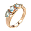 Vintage Topaz Rose Gold Plated Ring