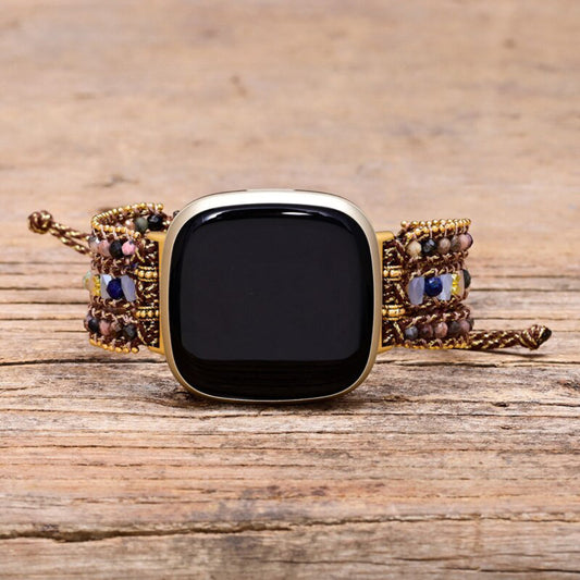 Boho Rhodochrosite Fitbit Watch Strap