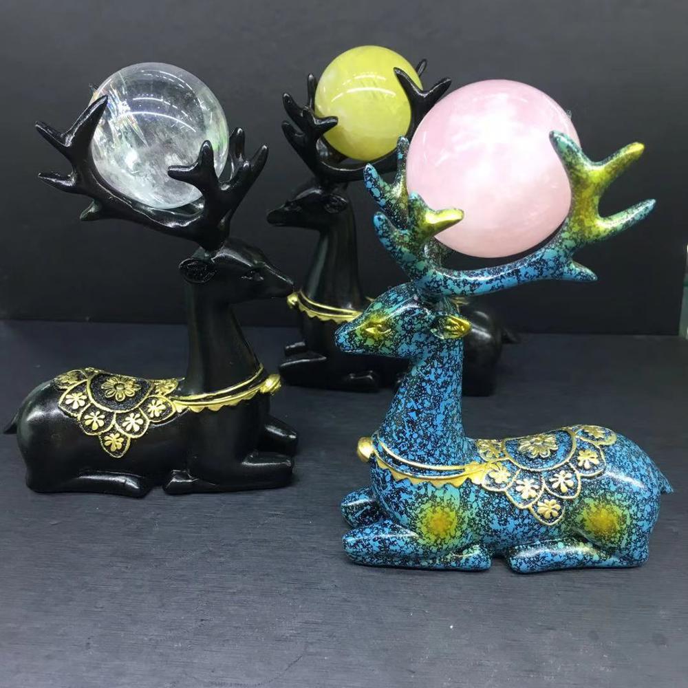 Natural Crystal Deer Decoration Stones