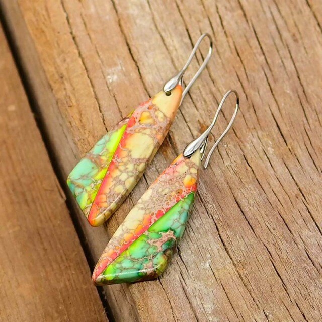 Piece of Nature Emperor Stone Earrings