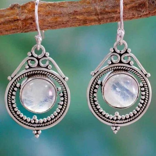 Magical Eyes Moonstone Earrings