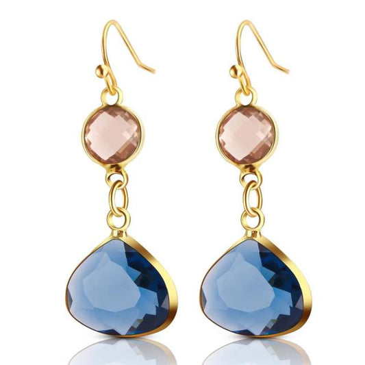 Spiritual Topaz Drop Earrings