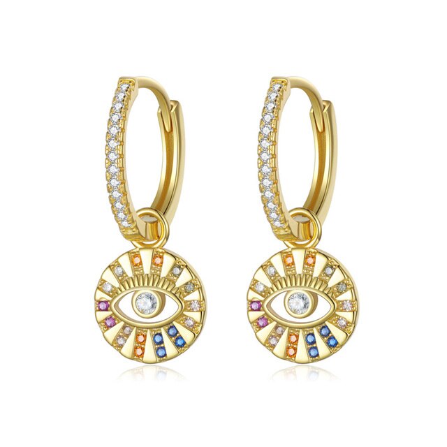 Evil Eye Hoop Earrings