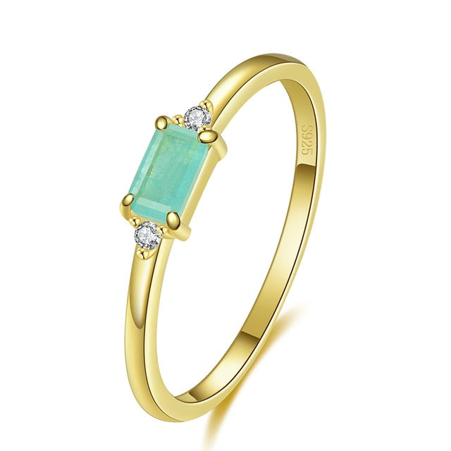 Paraiba Tourmaline Sterling Silver Ring