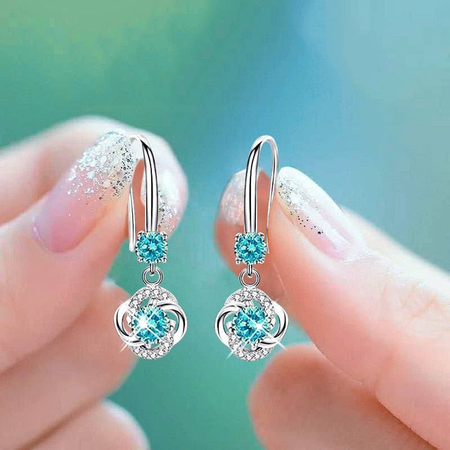 Silver Zirconia Earrings