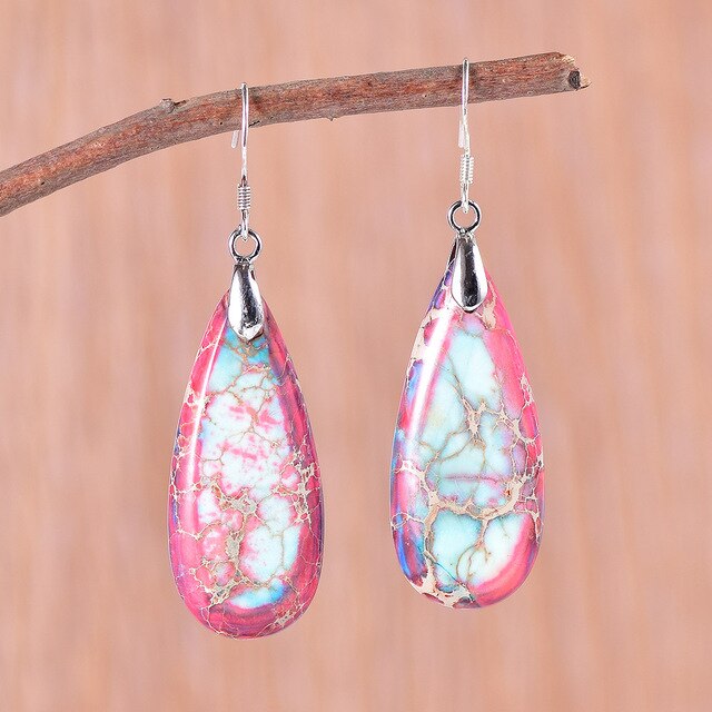 Vintage Design Jasper Earrings