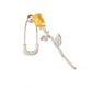 Shahmaran Rose Silver Single Earring