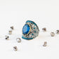 Vintage Aquamarine Silver Ring