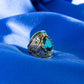 Vintage Aquamarine Silver Ring