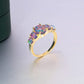 Purple Sky Fire Opal Ring
