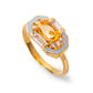 Lena Citrin 24K Goldring