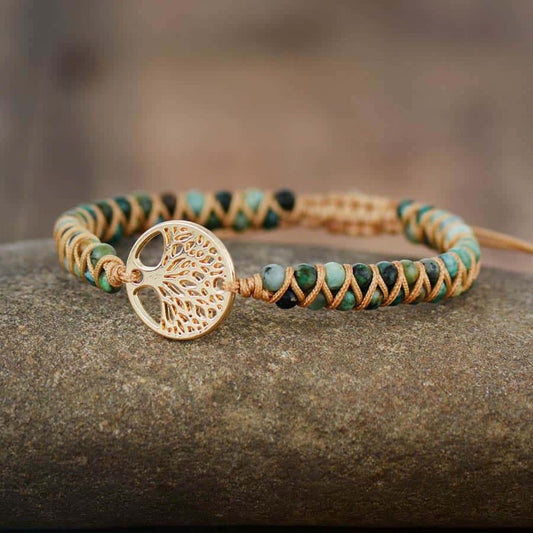 Afrikanischer Lebensbaum Armband Mann 
