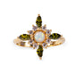 Flora Green Quartz 24K Gold Ring