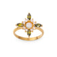 Flora Green Quartz 24K Gold Ring