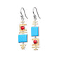 Turquoise Dangle Silver Earrings