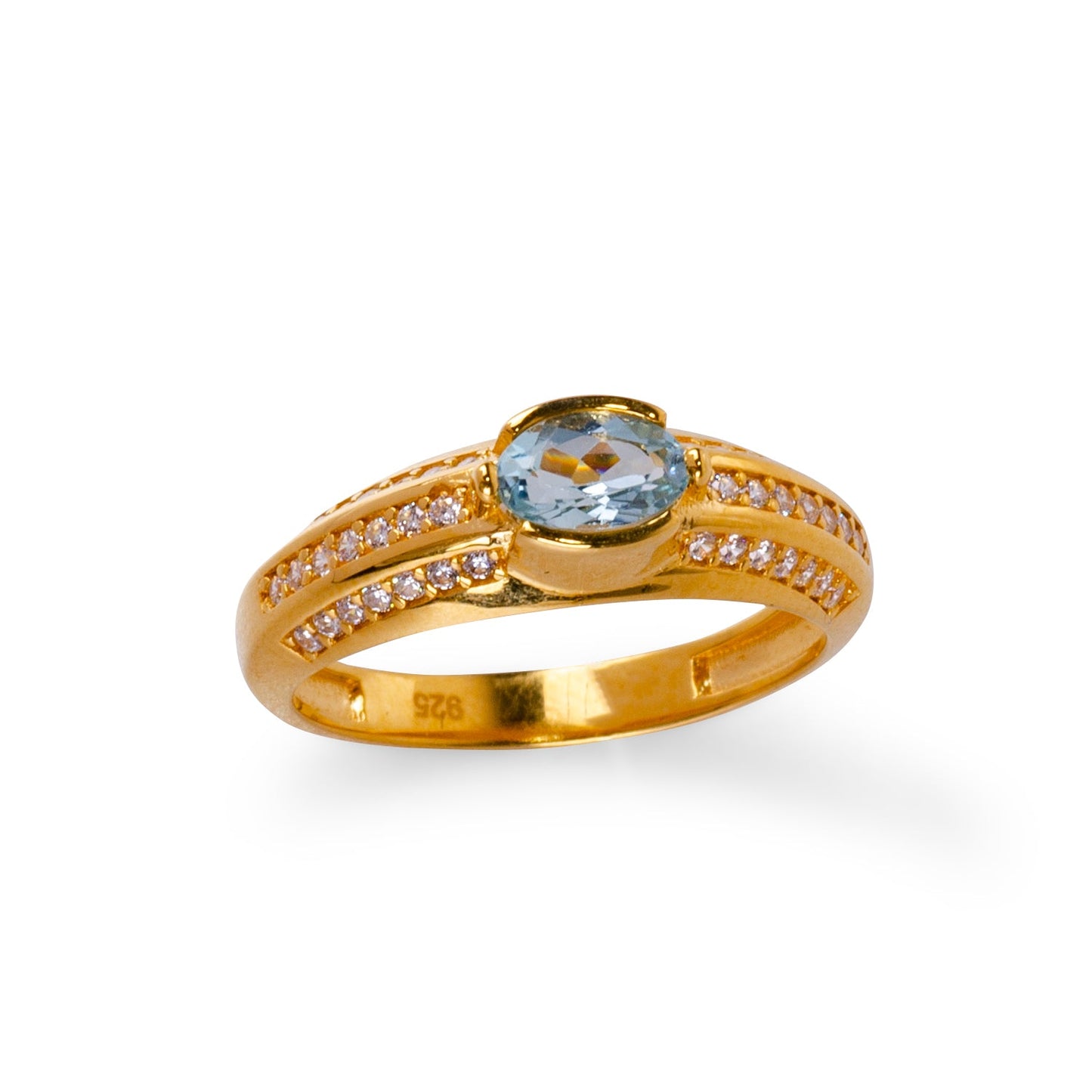 Bella Topas 24K Goldring